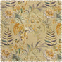 Vintage Botanical Sand Floral Dune Cotton Textured Printed Custom Curtain