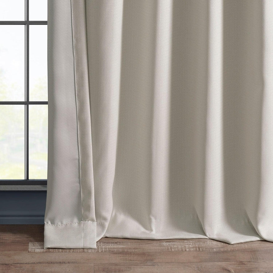 Birch Textured Faux Linen Room Darkening Curtain - HalfPriceDrapes.com