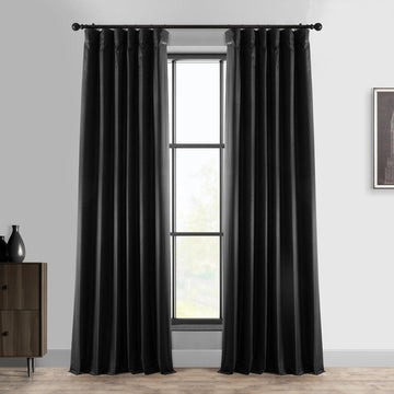 Deep Black Hotel Blackout Curtain