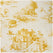 Windmill Toile Gold Floral Dune Cotton Textured Printed Custom Curtain
