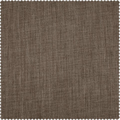 Dutch Cocoa Textured Faux Linen Tie-Up Window Shade