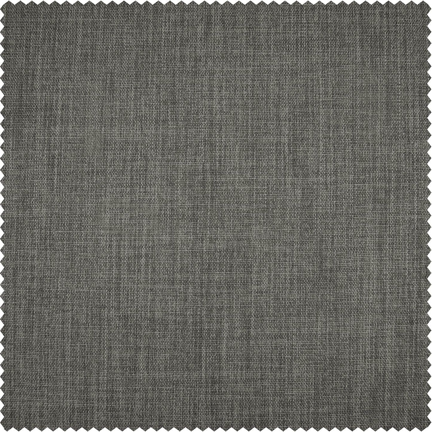 Blazer Grey Textured Faux Linen Custom Curtain - HalfPriceDrapes.com