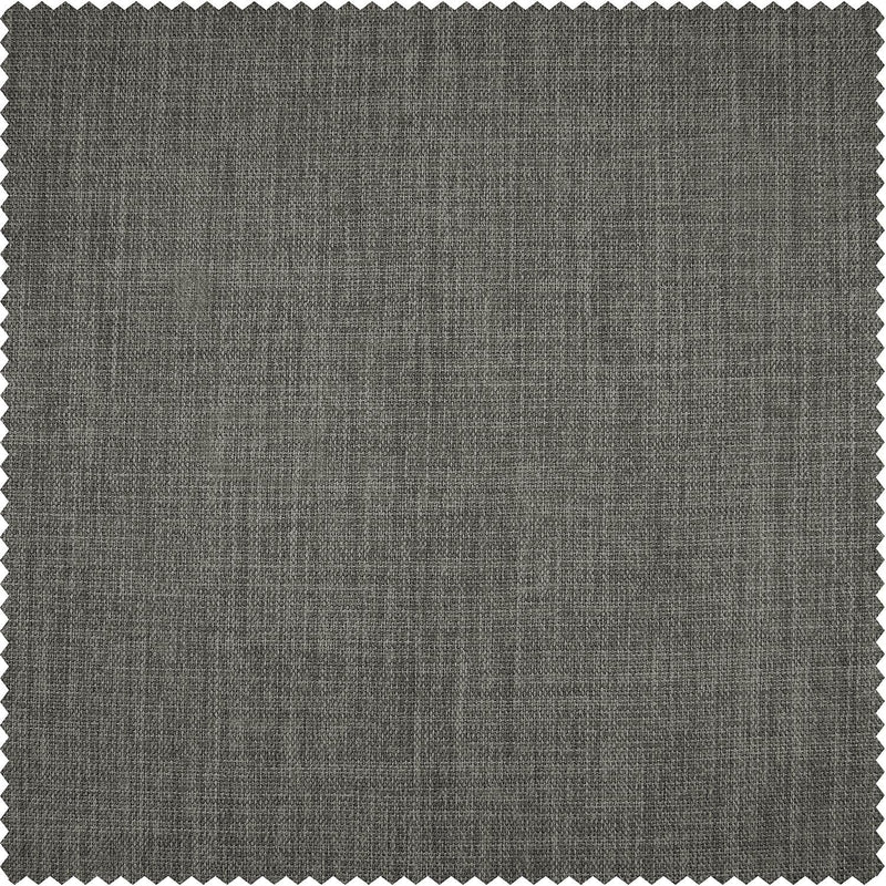 Blazer Grey Textured Faux Linen Custom Curtain - HalfPriceDrapes.com