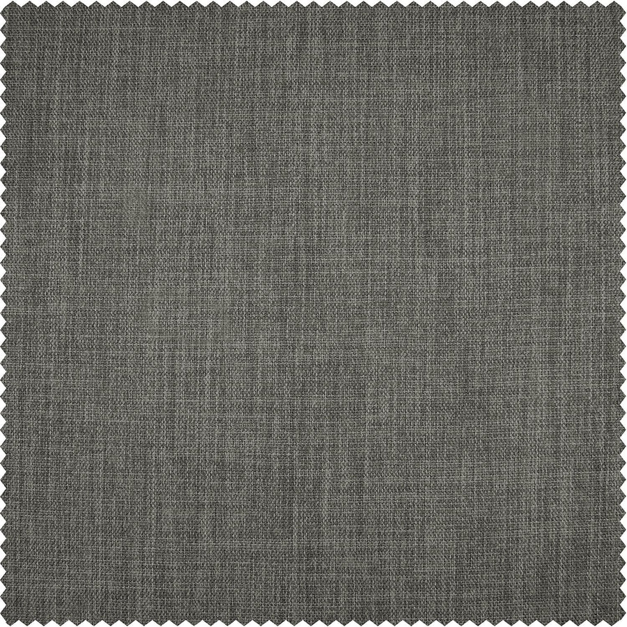 Blazer Grey Textured Faux Linen Custom Curtain - HalfPriceDrapes.com