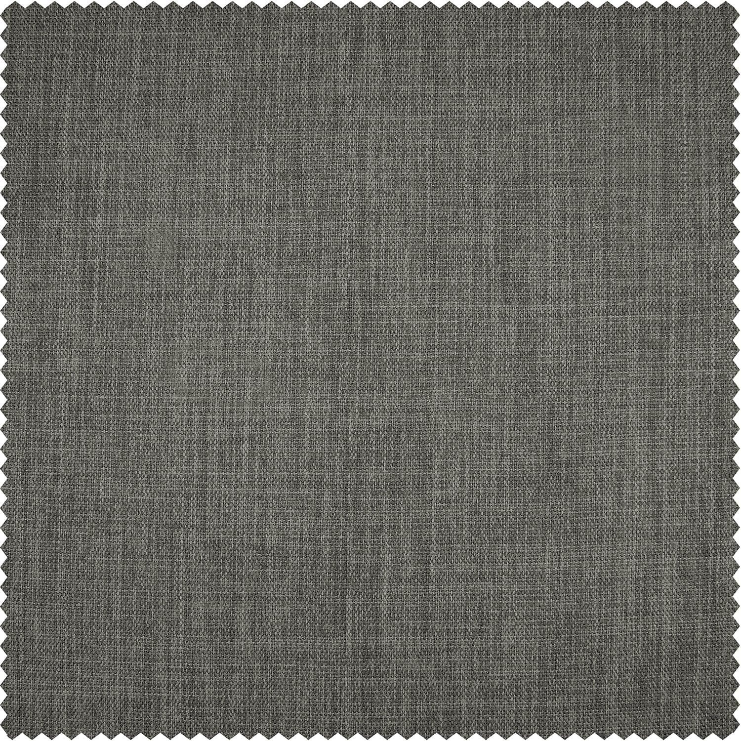 Blazer Grey Textured Faux Linen Swatch - HalfPriceDrapes.com