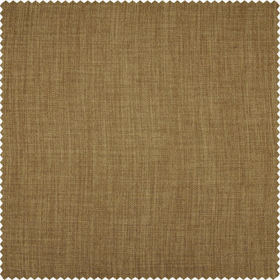 Butterscotch Textured Faux Linen Custom Curtain - HalfPriceDrapes.com
