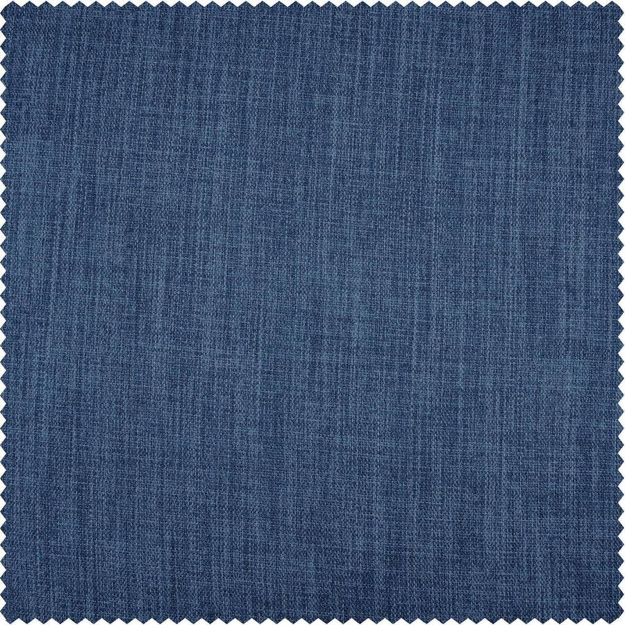 Denim Textured Faux Linen Custom Curtain - HalfPriceDrapes.com