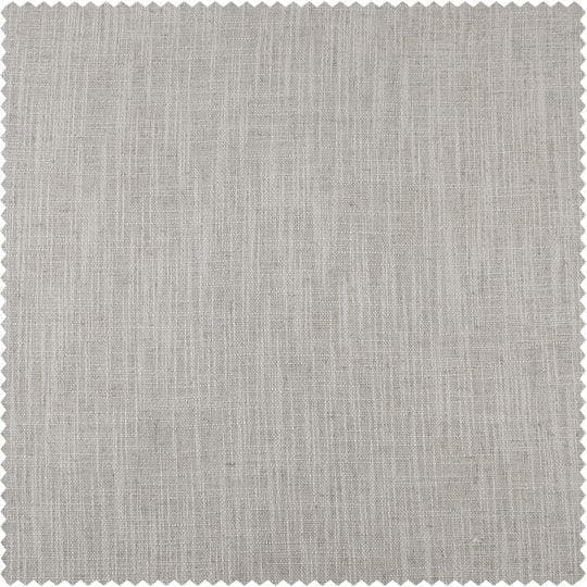 Bliss White Belga Faux Linen Custom Curtain - HalfPriceDrapes.com