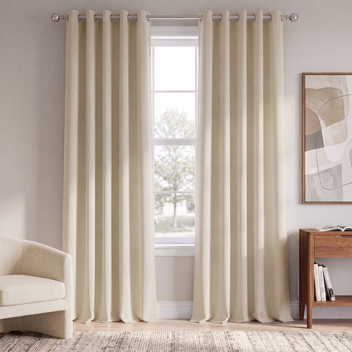 Eggnog Grommet Room Darkening Curtain