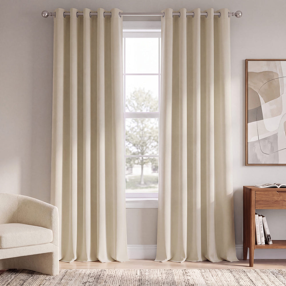 Eggnog Grommet Room Darkening Curtain