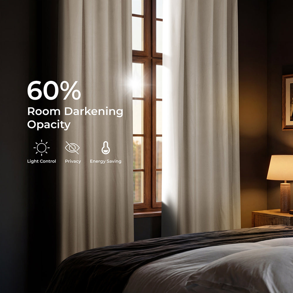 Eggnog Grommet Room Darkening Curtain