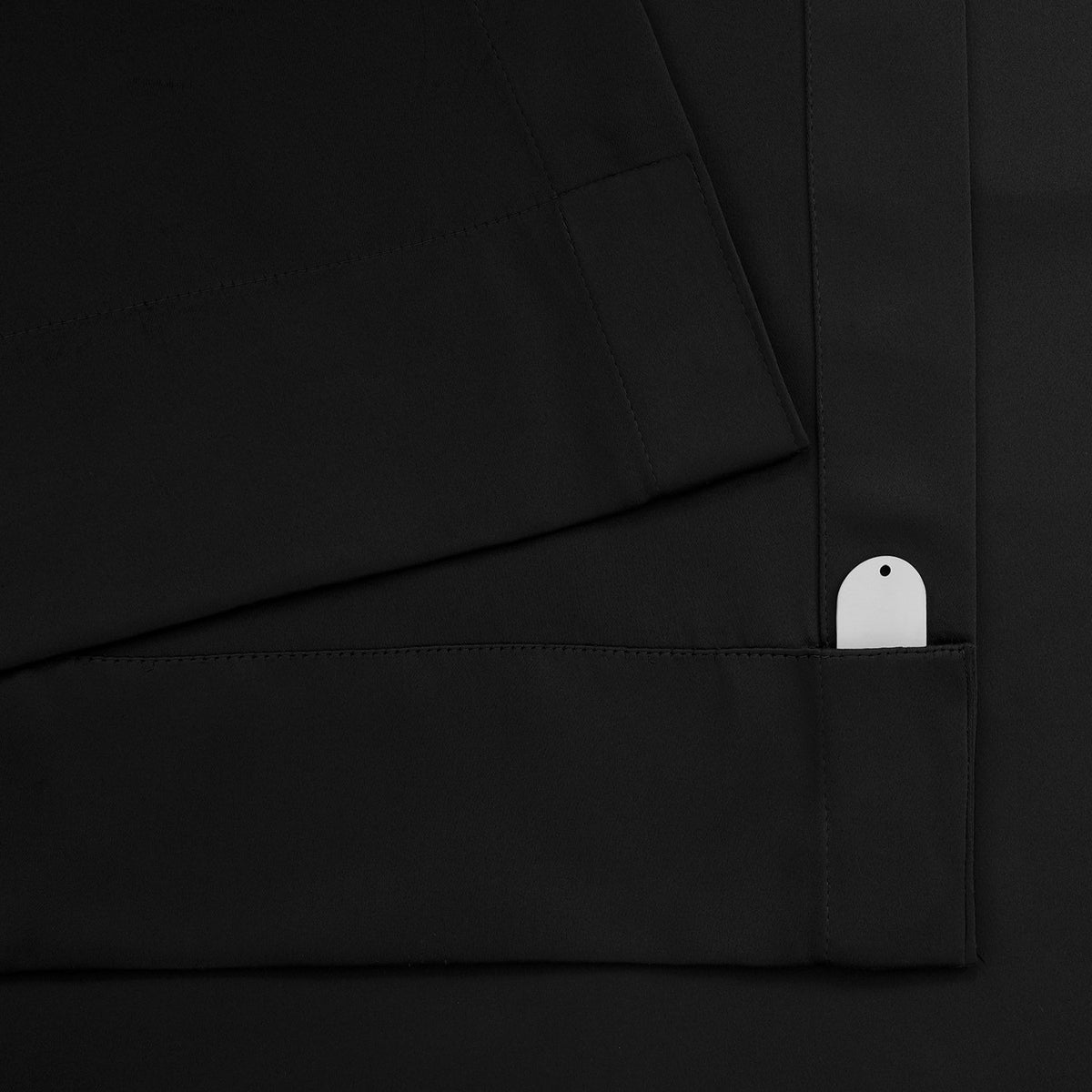 Jet Black Room Darkening Curtain