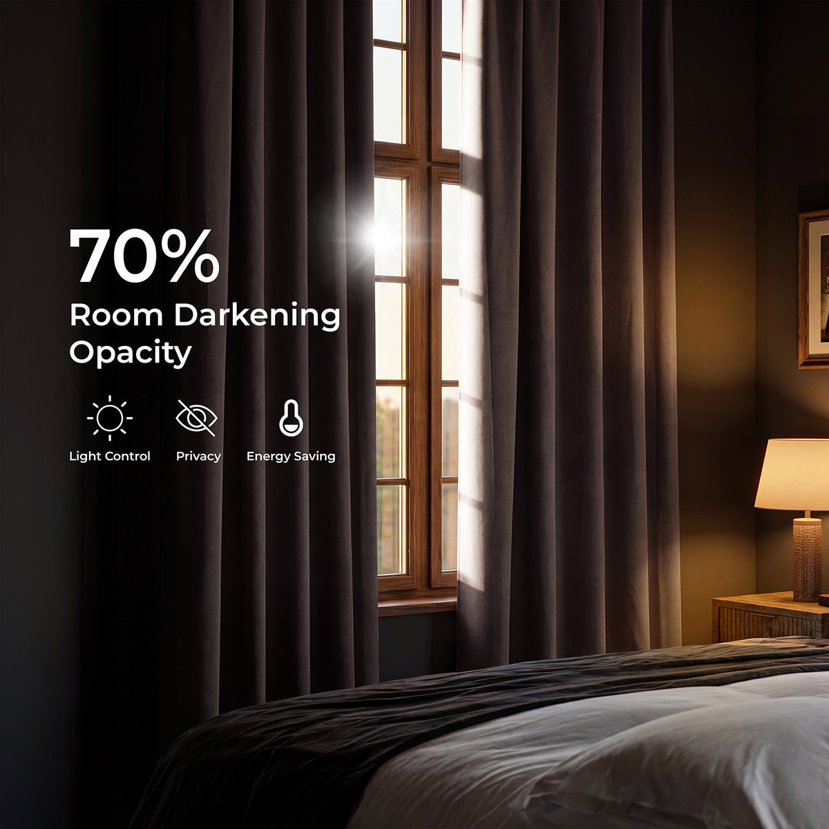Java Grommet Room Darkening Curtain