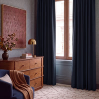 Navy Blue Room Darkening Curtain