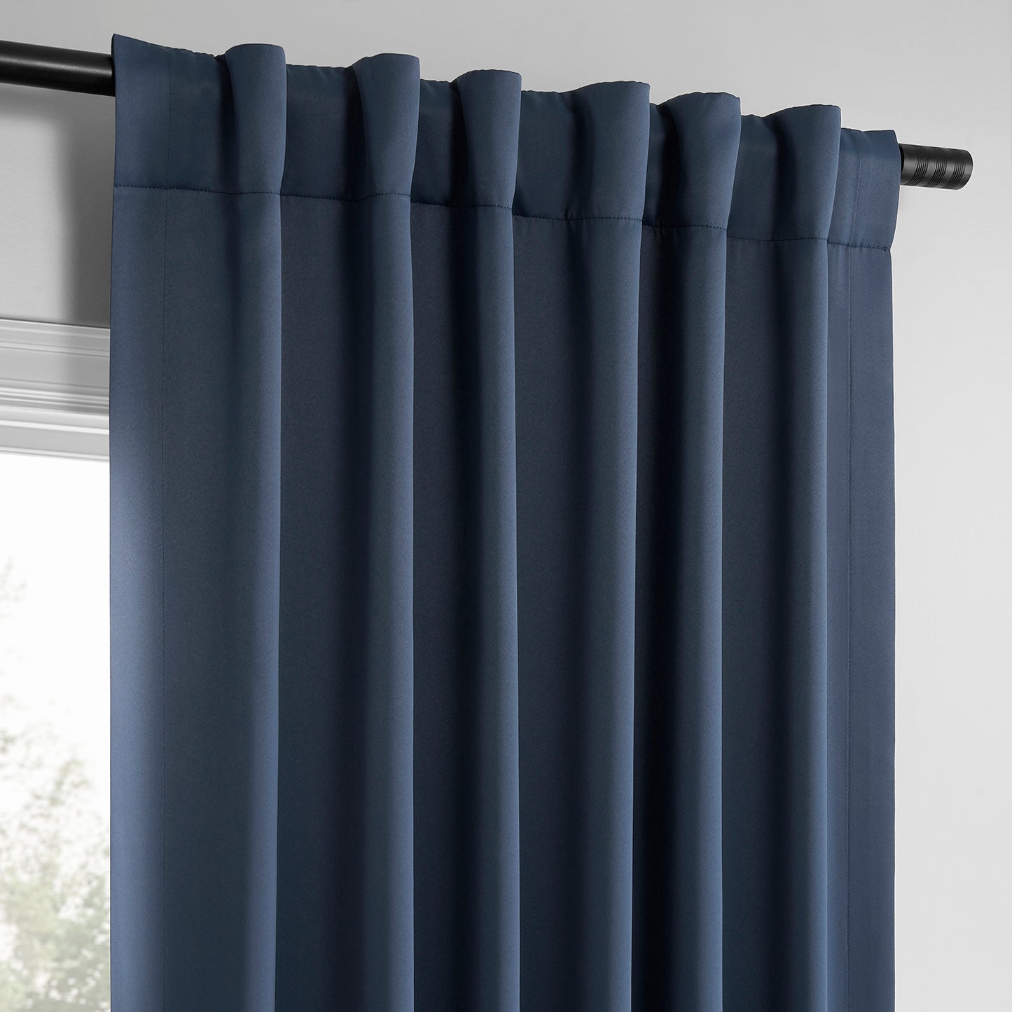 Deep Blue Room Darkening Curtain Pair (2 Panels)