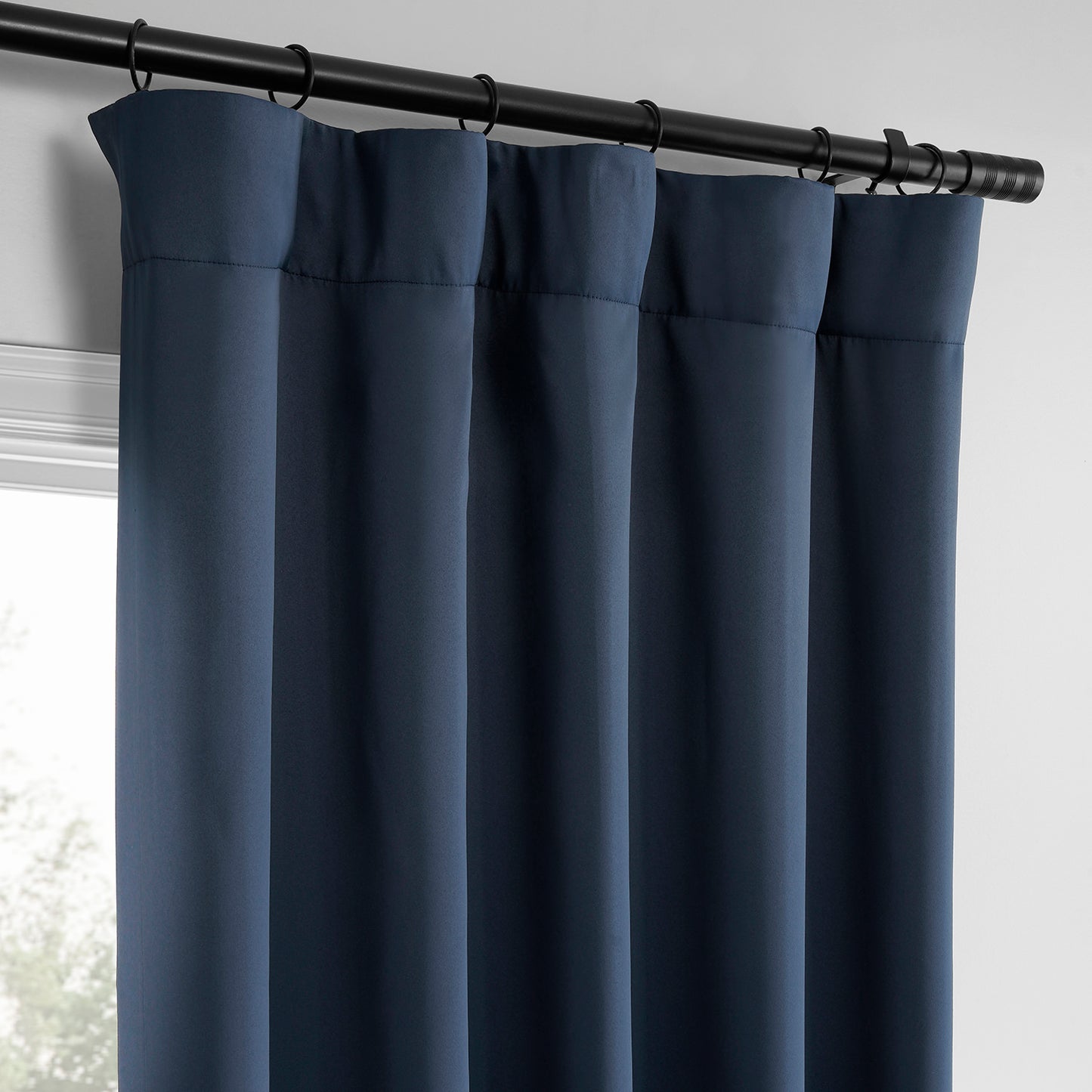 Deep Blue Room Darkening Curtain Pair (2 Panels)