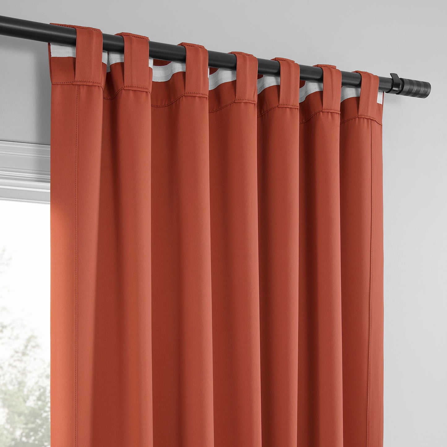 Rust Room Darkening Curtain Pair (2 Panels)