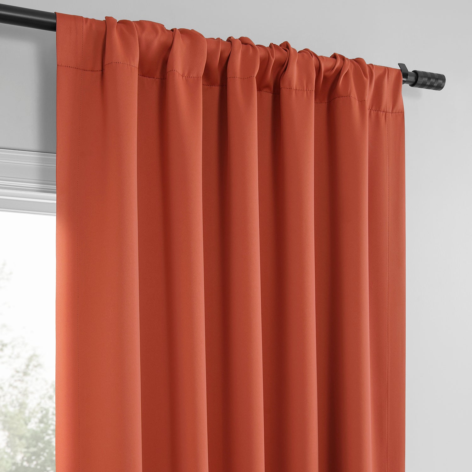 Rust Room Darkening Curtain Pair (2 Panels)