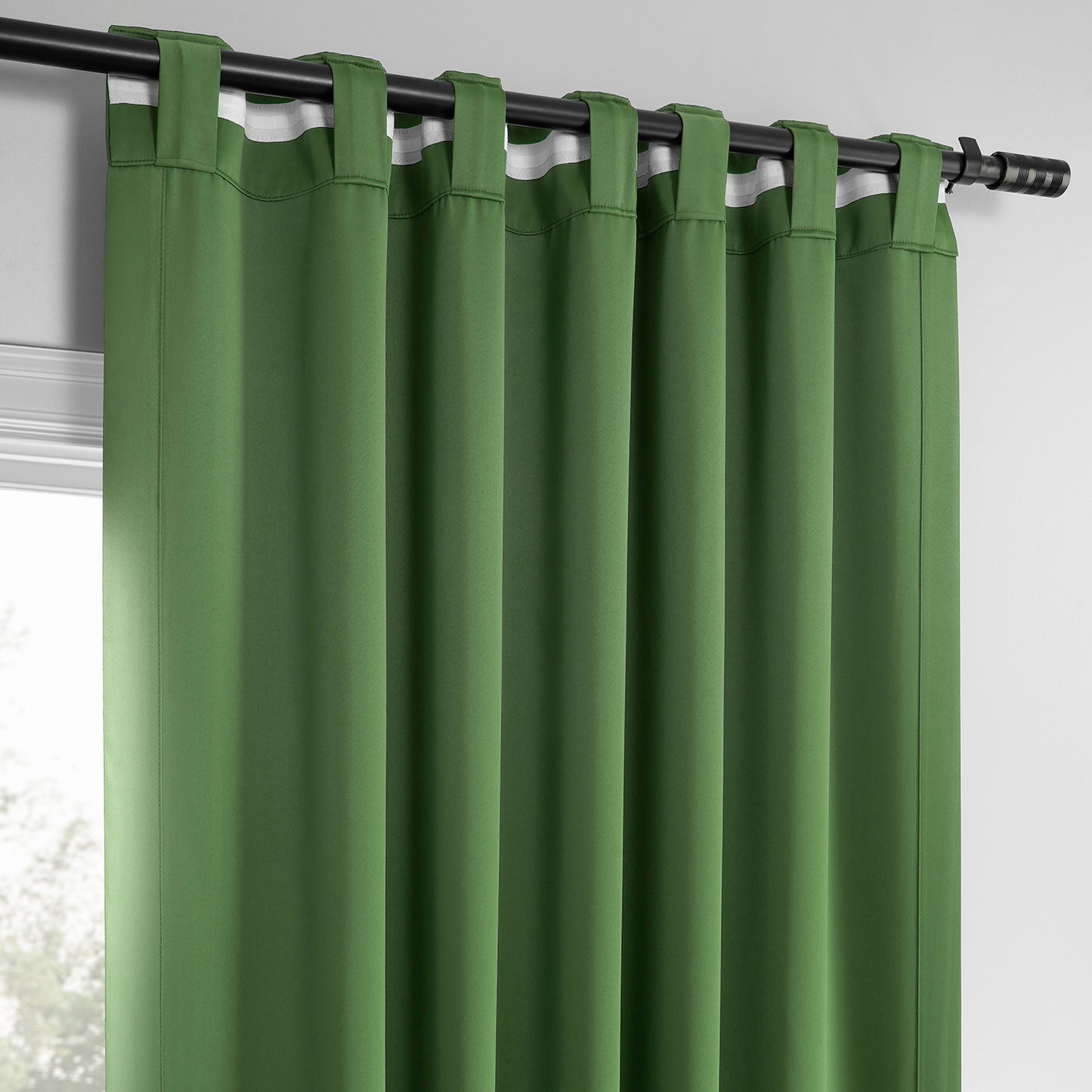 Dark Olive Green Room Darkening Curtain Pair (2 Panels)