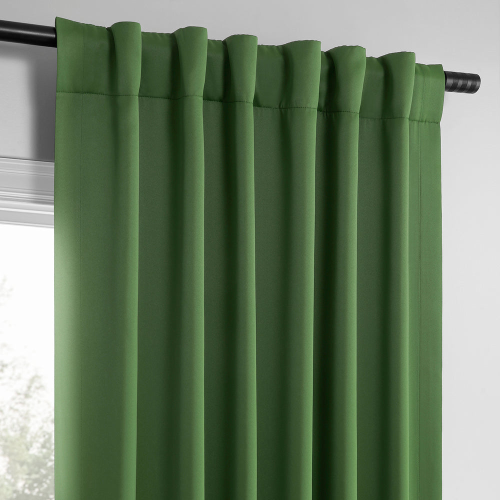Dark Olive Green Room Darkening Curtain Pair (2 Panels)