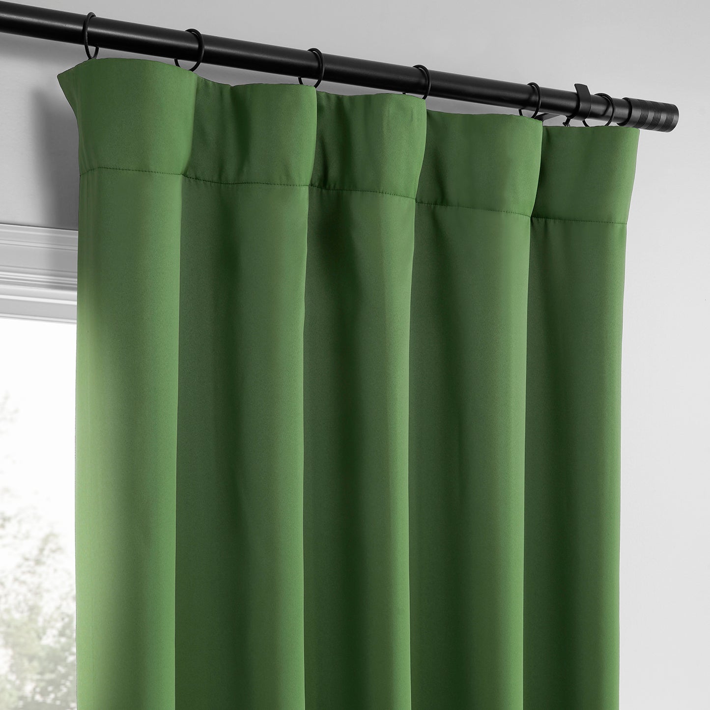 Dark Olive Green Room Darkening Curtain Pair (2 Panels)