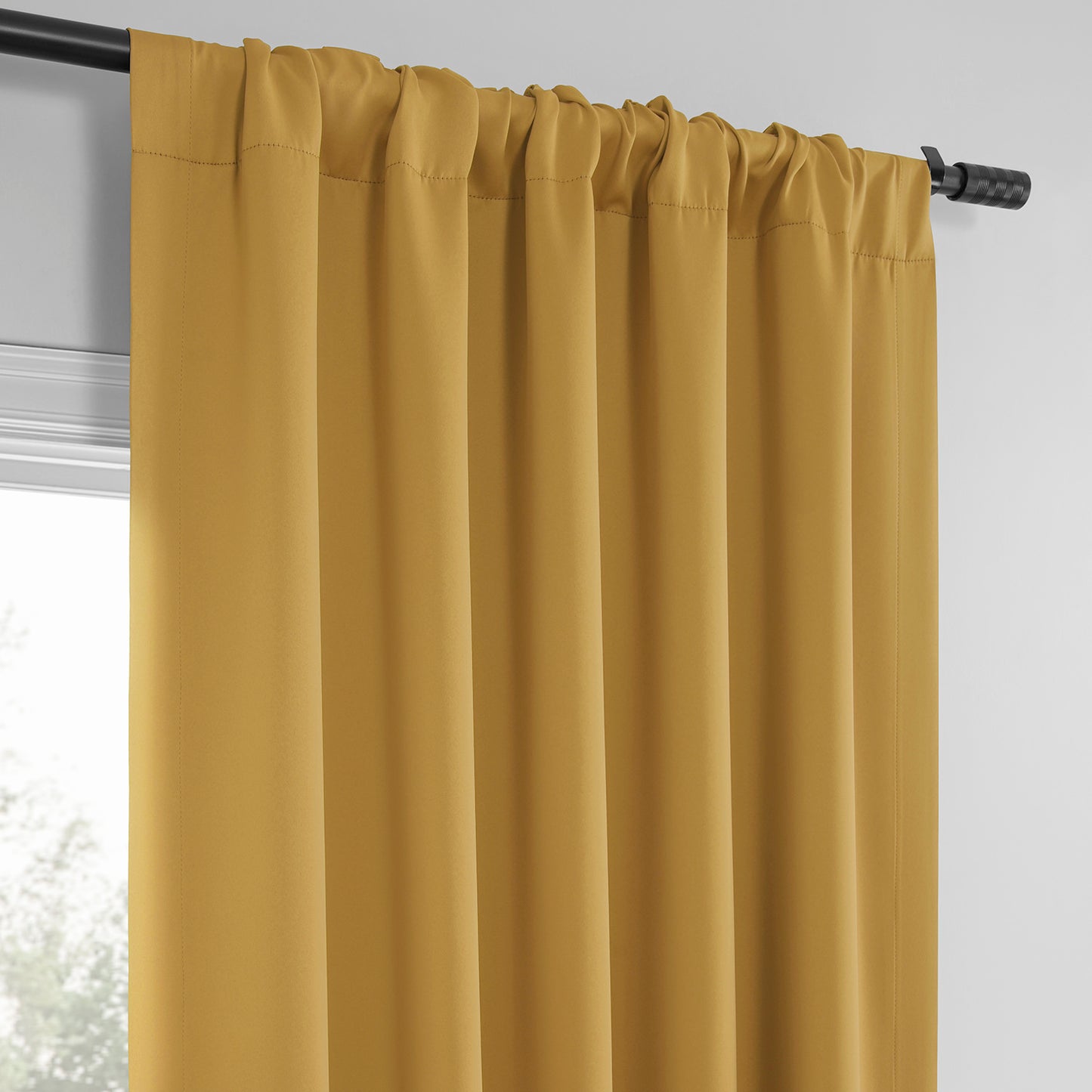 Ochre Room Darkening Curtain Pair (2 Panels)