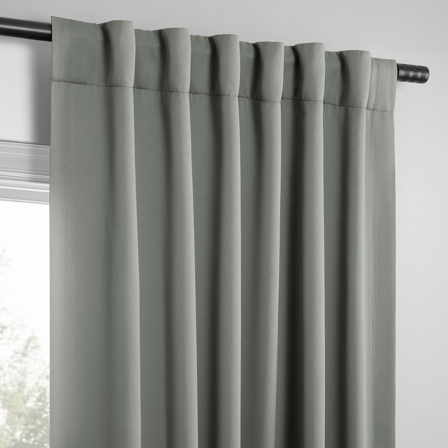 Dark Grey Room Darkening Curtain Pair (2 Panels)