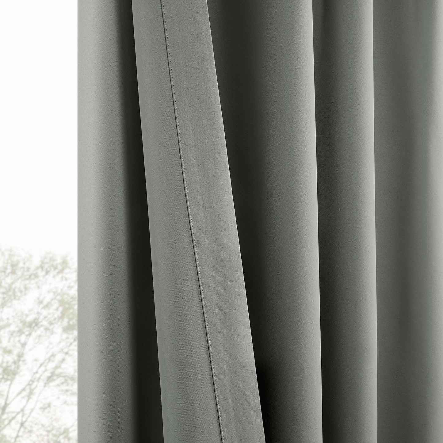 Dark Grey Room Darkening Curtain Pair (2 Panels)