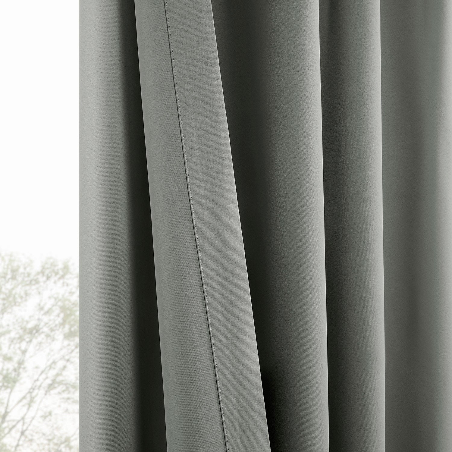 Dark Grey Room Darkening Curtain Pair (2 Panels)
