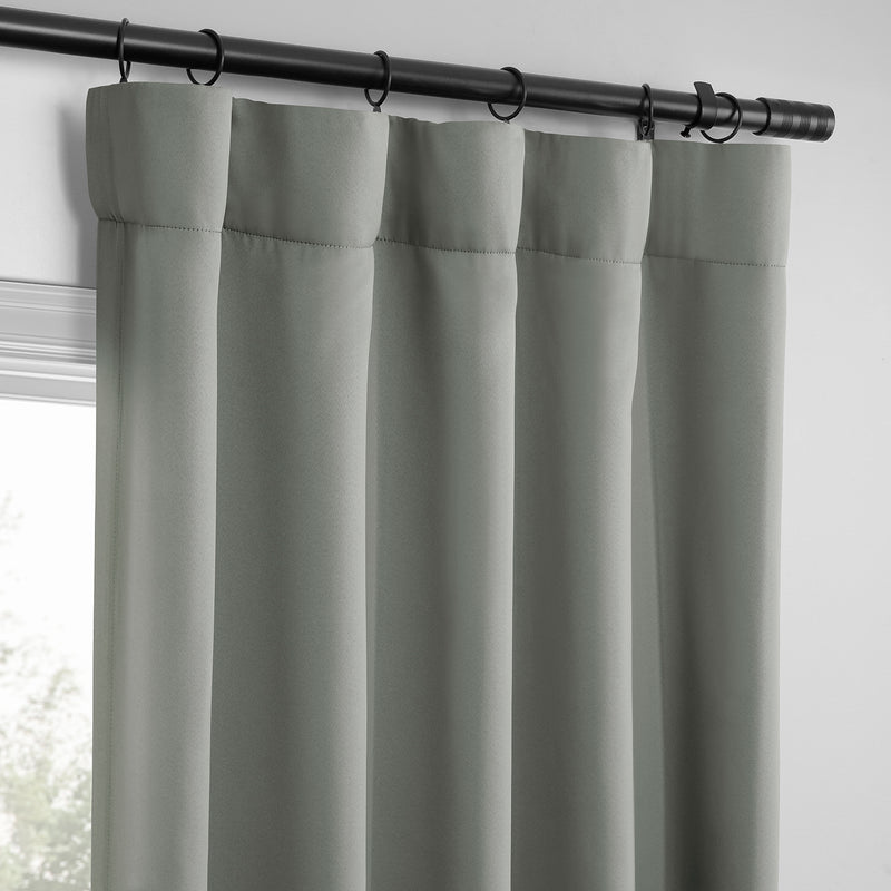 Dark Grey Room Darkening Curtain Pair (2 Panels)