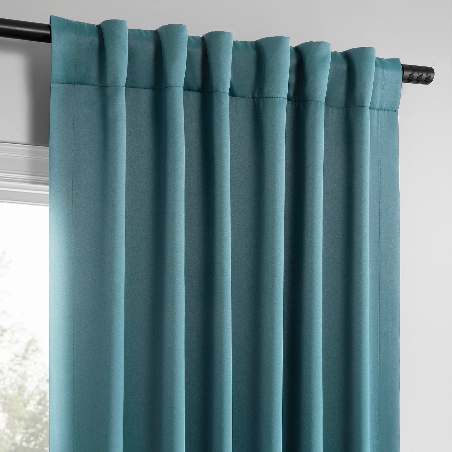 Light Teal Room Darkening Curtain Pair (2 Panels)