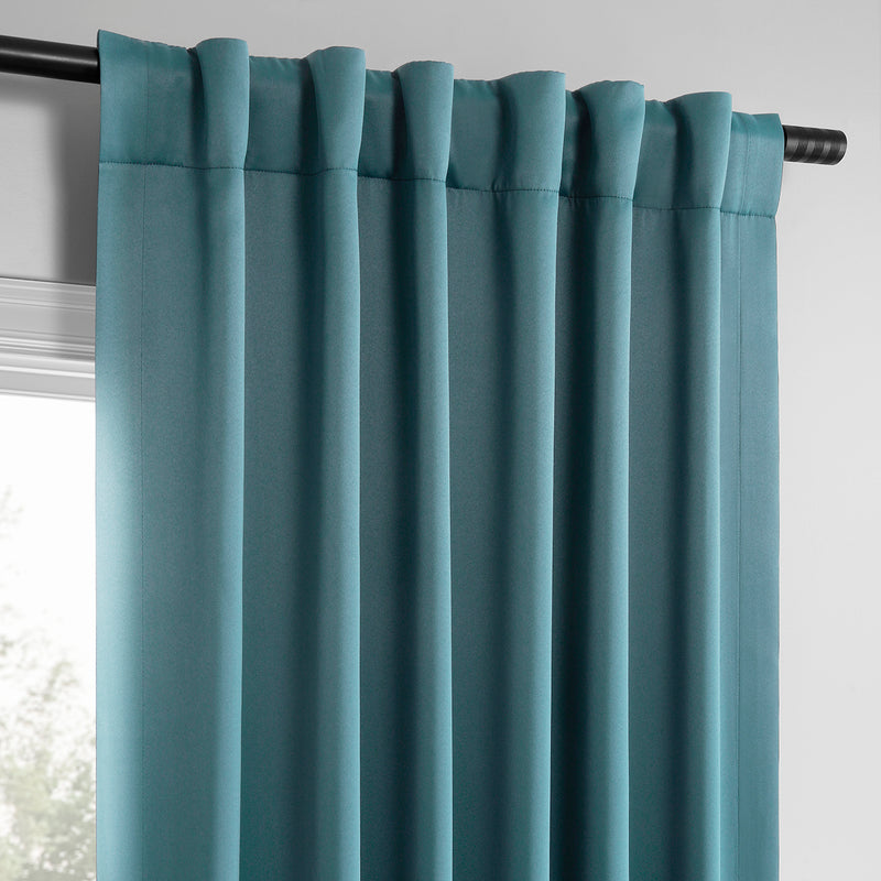 Light Teal Room Darkening Curtain Pair (2 Panels)