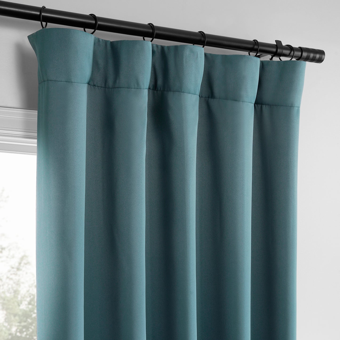 Light Teal Room Darkening Curtain Pair (2 Panels)