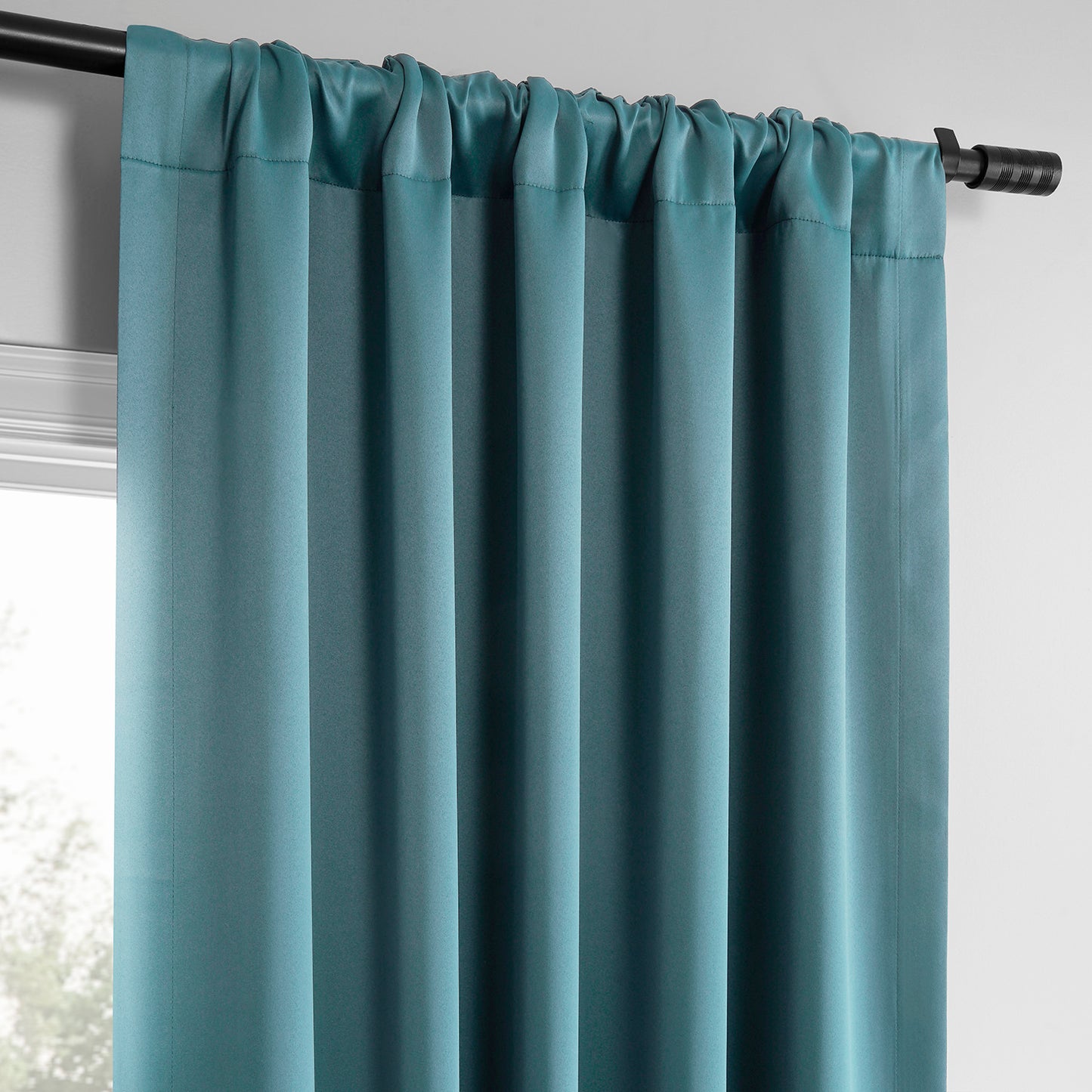 Light Teal Room Darkening Curtain Pair (2 Panels)