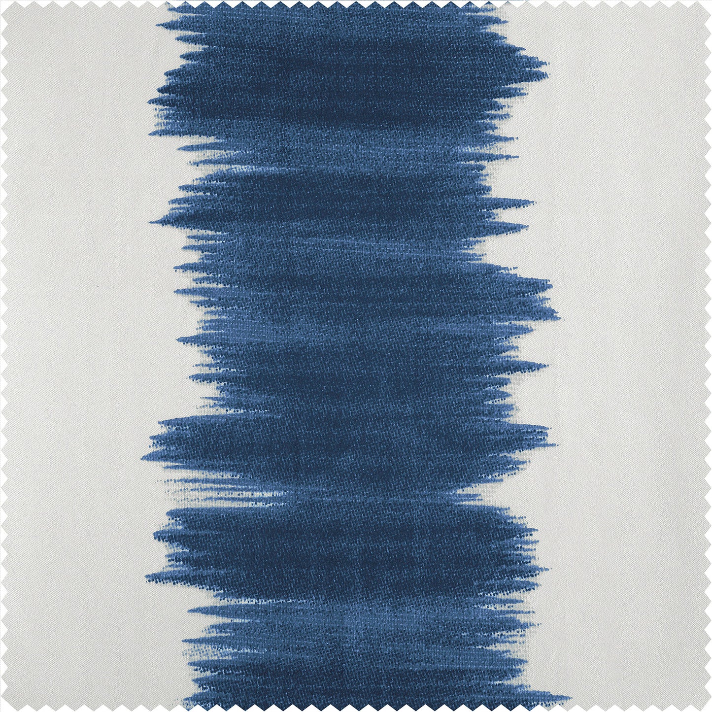Flambe Blue Striped Custom Curtain