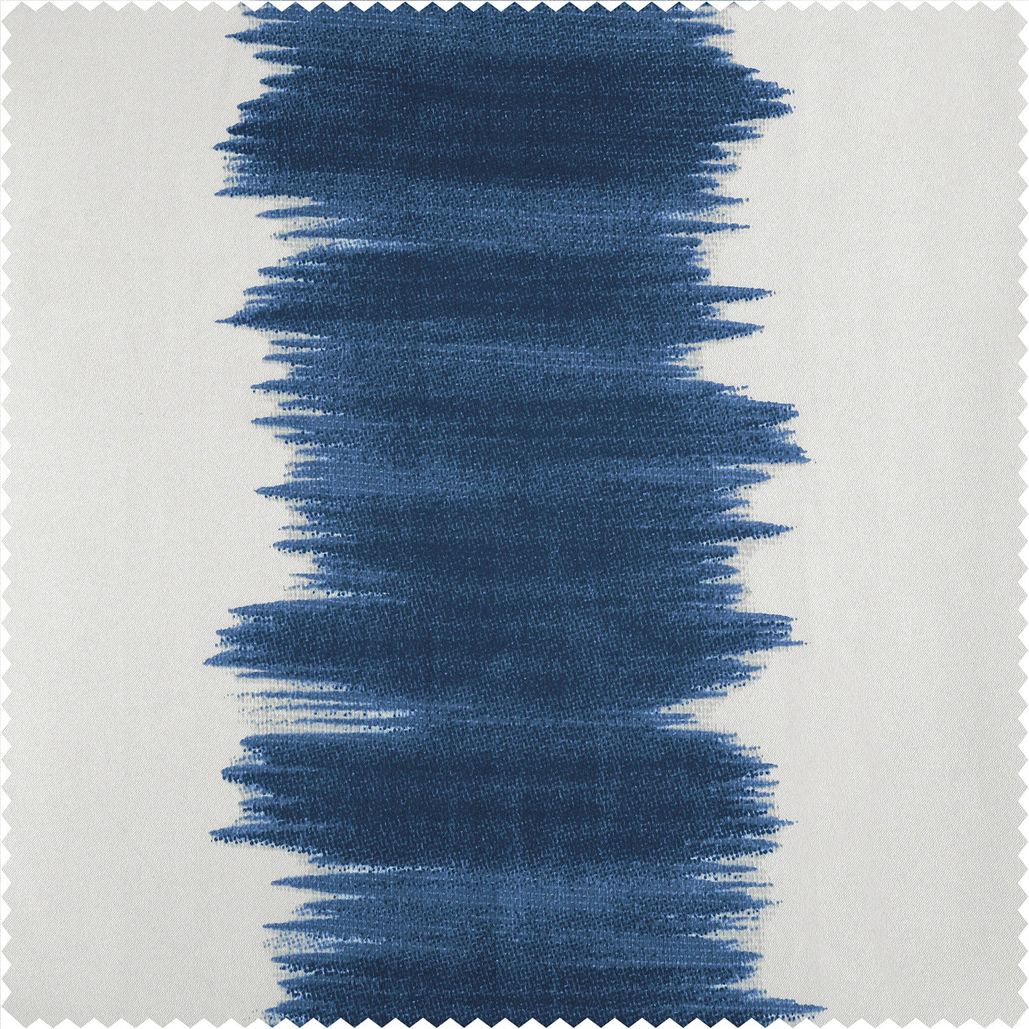 Flambe Blue Striped Custom Curtain