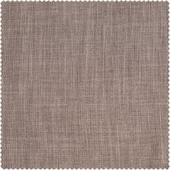 Mink Textured Faux Linen Room Darkening Curtain