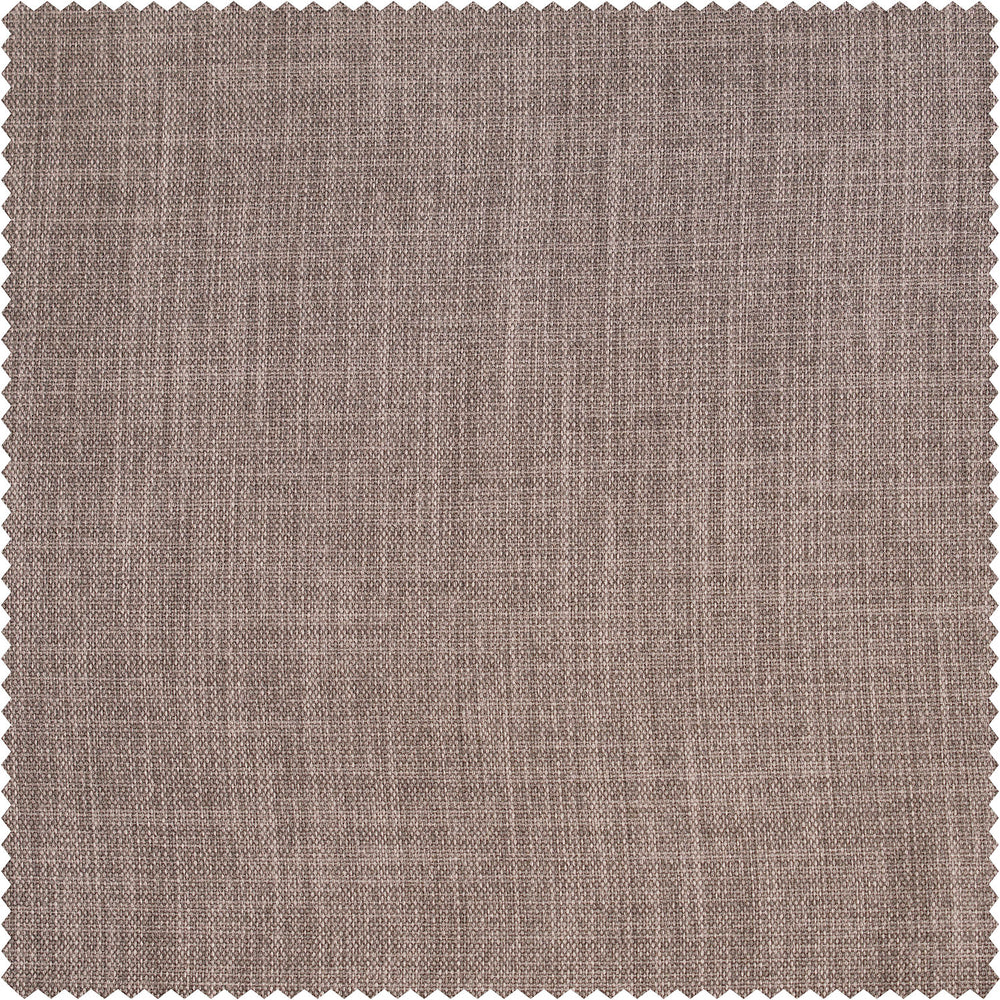 Mink Textured Faux Linen Custom Curtain