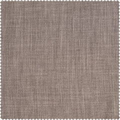Mink Textured Faux Linen Room Darkening Curtain
