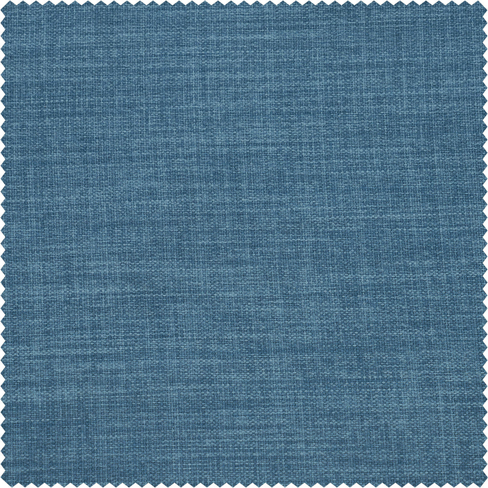 Denim Textured Faux Linen Custom Curtain