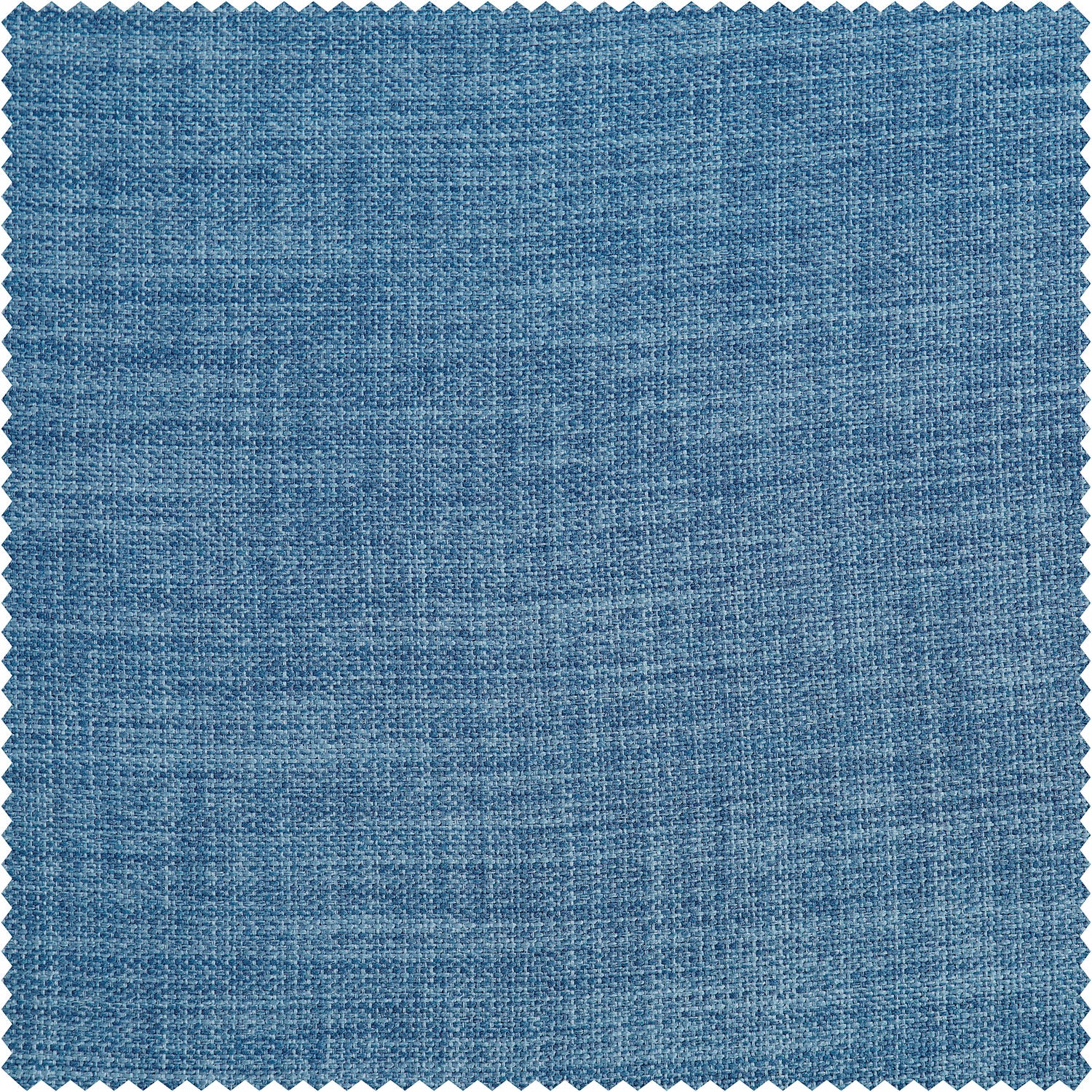 Denim Extra Wide Textured Faux Linen Room Darkening Curtain