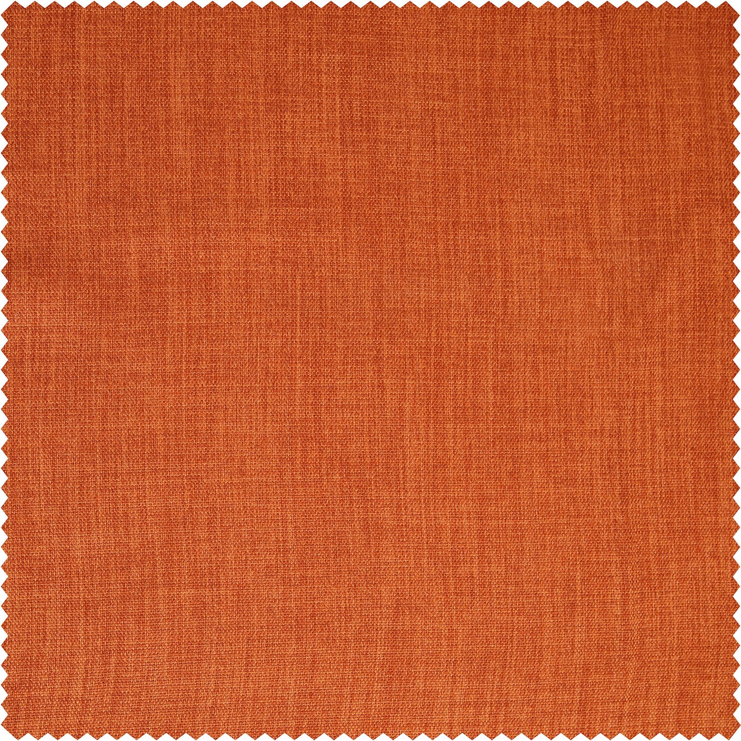 Desert Orange Textured Faux Linen Custom Curtain