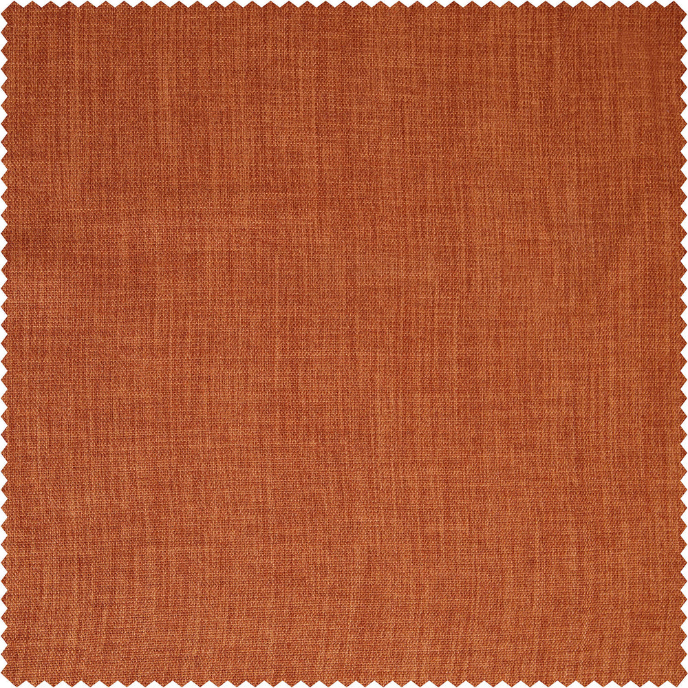 Desert Orange Textured Faux Linen Swatch