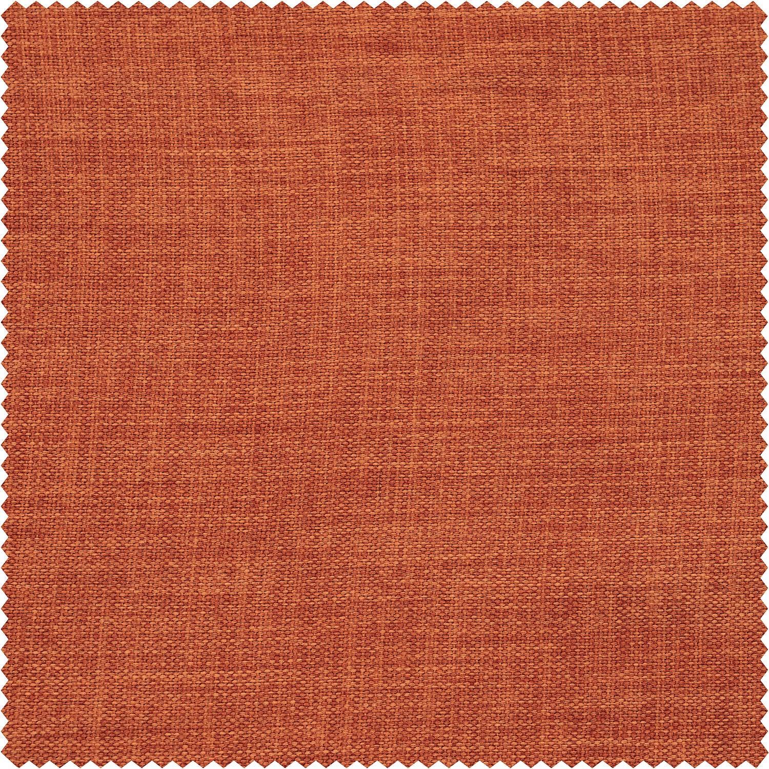 Desert Orange Textured Faux Linen Custom Curtain