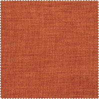 Desert Orange Textured Faux Linen Swatch