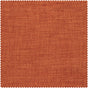 Desert Orange Textured Faux Linen Room Darkening Tie-Up Window Shade