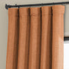 Desert Orange Textured Faux Linen Room Darkening Curtain - HalfPriceDrapes.com