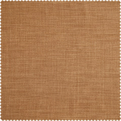 Butterscotch Textured Faux Linen Room Darkening Curtain