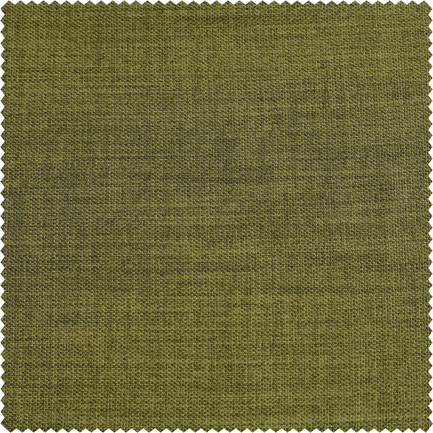 Tuscany Green Textured Faux Linen Room Darkening Curtain