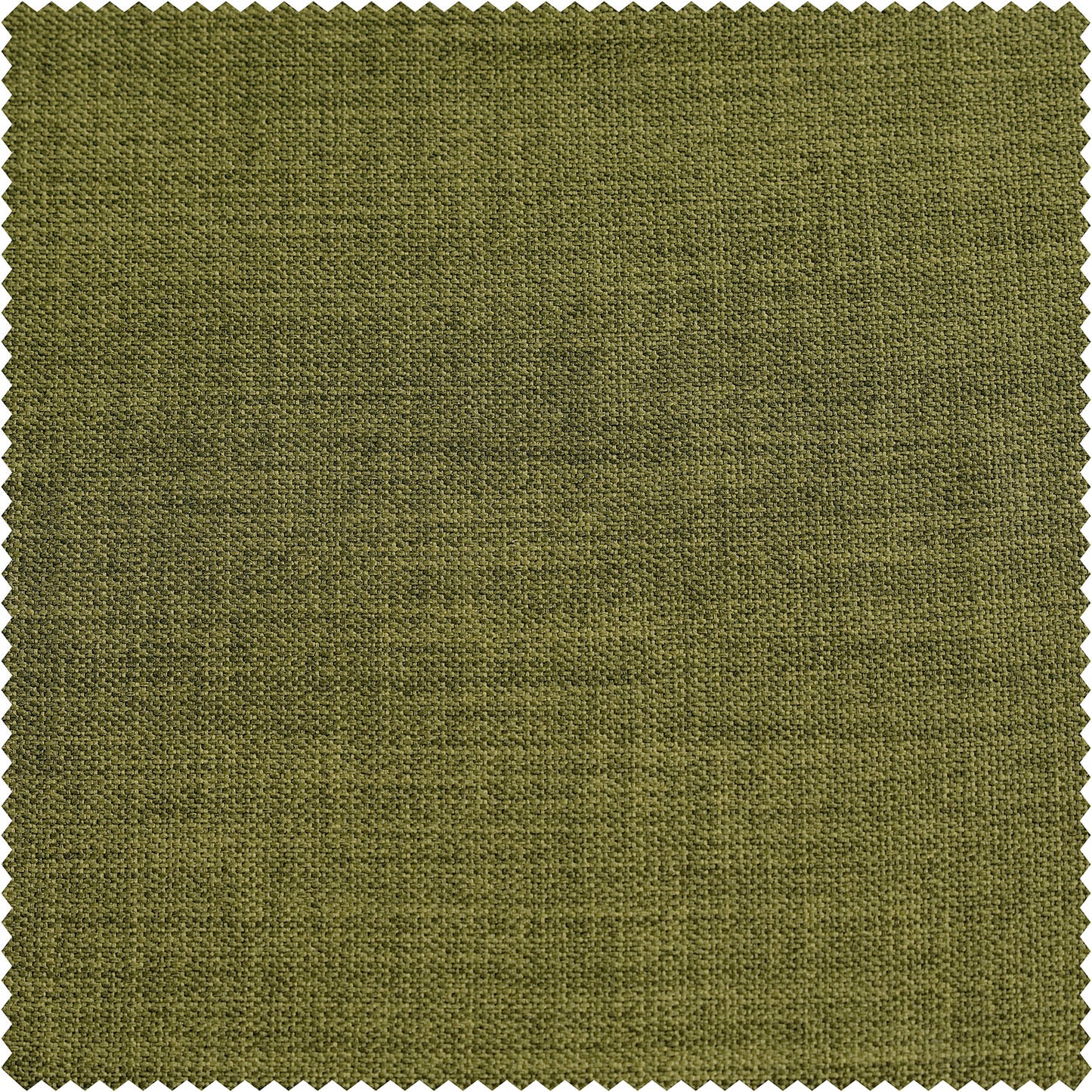 Tuscany Green Textured Faux Linen Custom Curtain